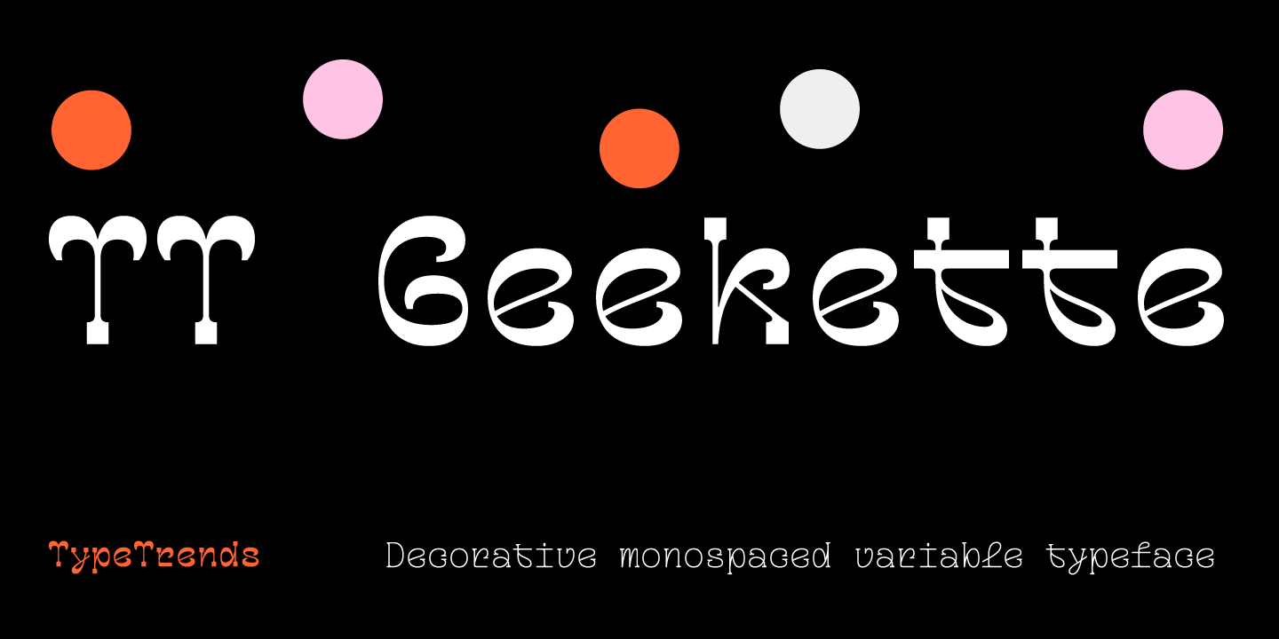 Пример шрифта TT Geekette #1